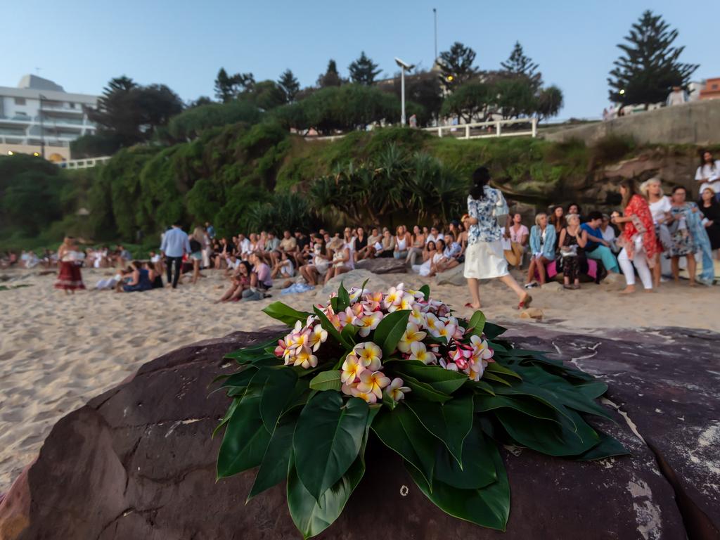 Annalise Braakensiek Memorial held at Bondi Beach around 6am Wednesday January 16 Image Picture: Monique Harmer