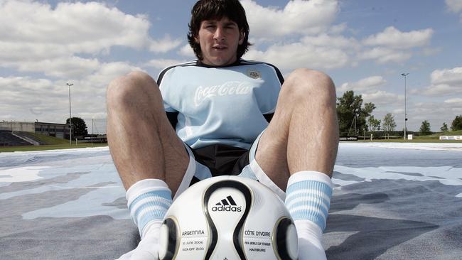 Leo Messi as a precocious young star in 2006.
