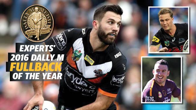 James Tedesco (nine votes) was easily No. 1 ahead of Matt Moylan and Darius Boyd (two apiece).
