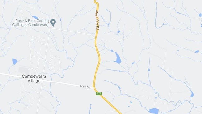 A woman has died in hospital almost a week after a two-vehicle crash on Moss Vale Rd, Cambewarra, near Main Rd. Picture: Google Maps