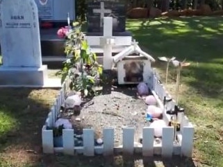 Mum distraught after 8yo’s grave cleared