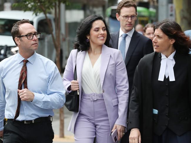 Moira Deeming arrives at the Federal Court on Thursday. Picture: David Crosling