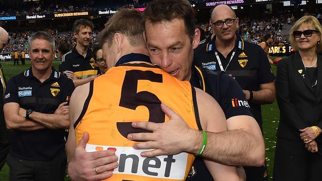 Clarko’s former premiership charge Sam Mitchell will take his head coaching role at Hawthorn. Picture: AAP