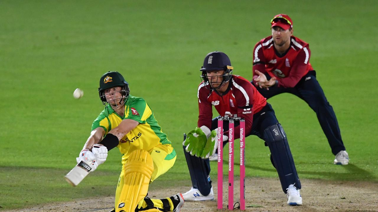 Australia has a tough road ahead if they want to claim their maiden T20 World Cup. Photo: Getty Images