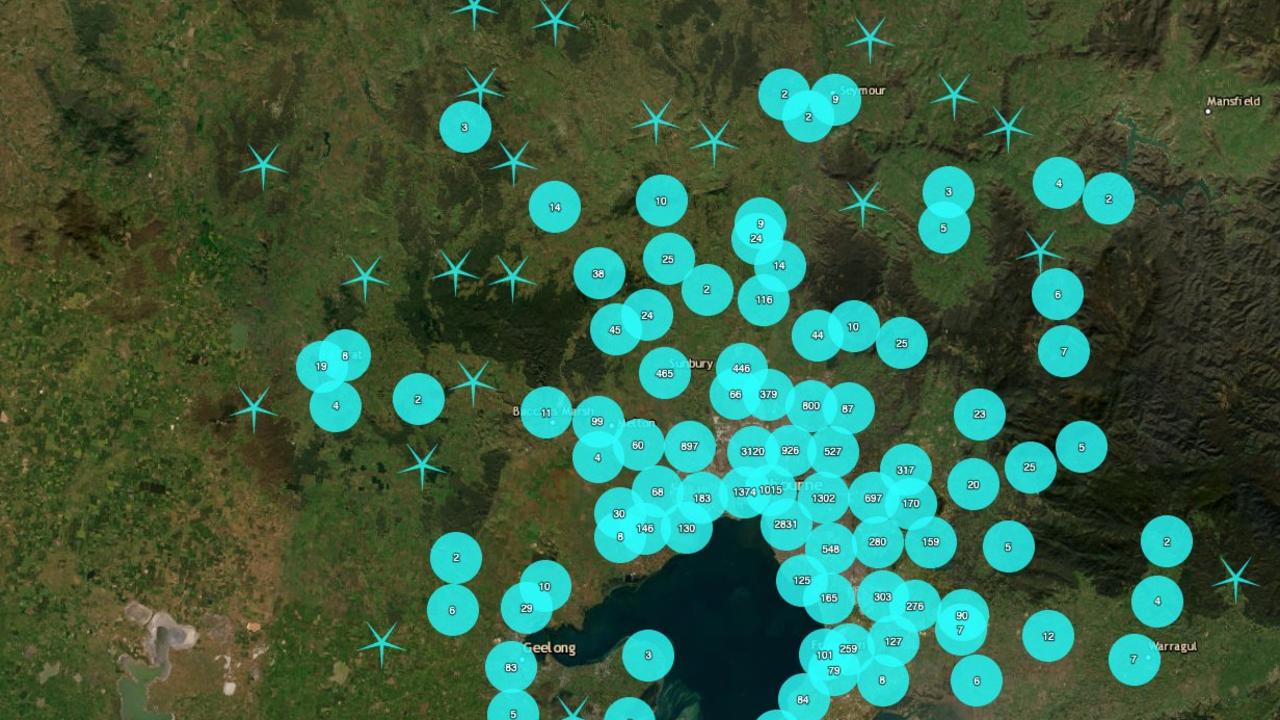 Melbourne reported a 3.8 magnitude quake in May. Picture: Geosciences Australia