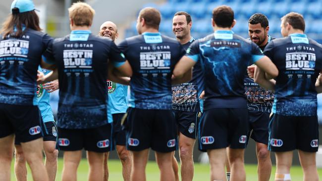 NSW players during a training session.