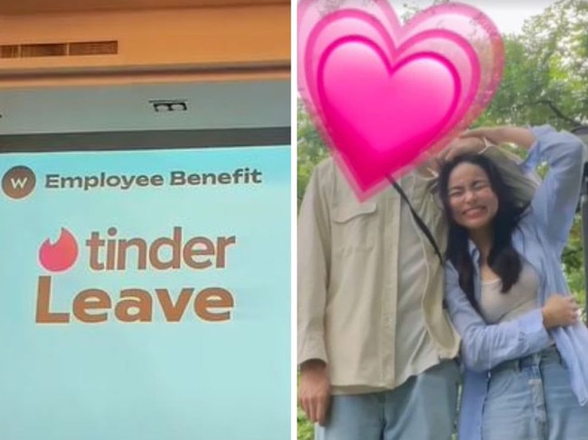 Thai company introduces Tinder Leave. Picture: Viral Press