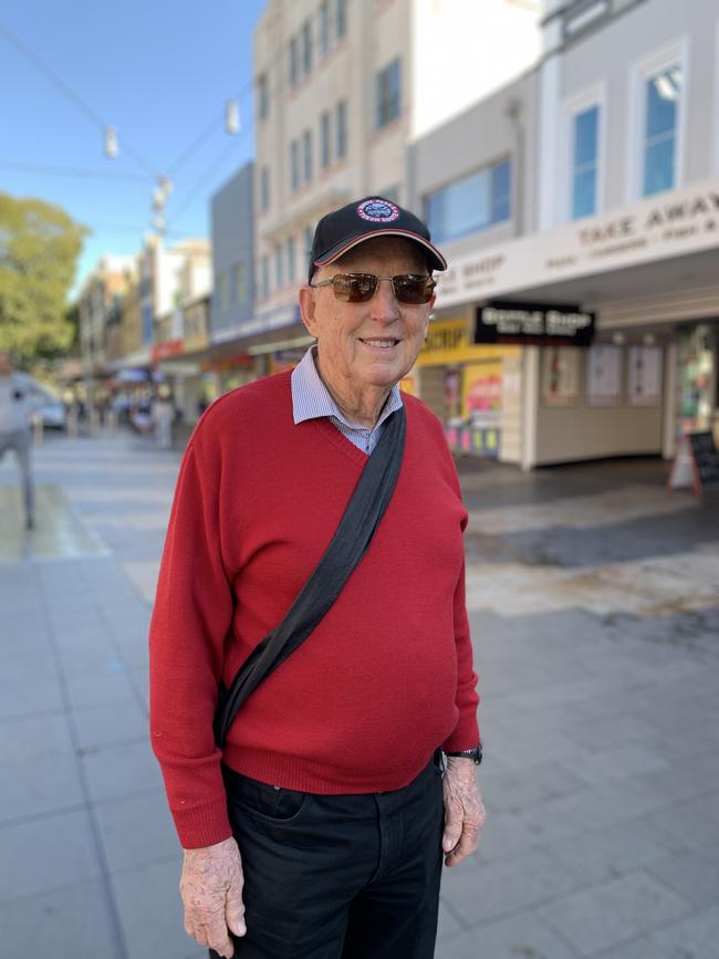 Former lord mayor of Sydney Jeremy Bingham said he “100 per cent supported” the arts community today as he looked on. Picture: Madelaine Wong