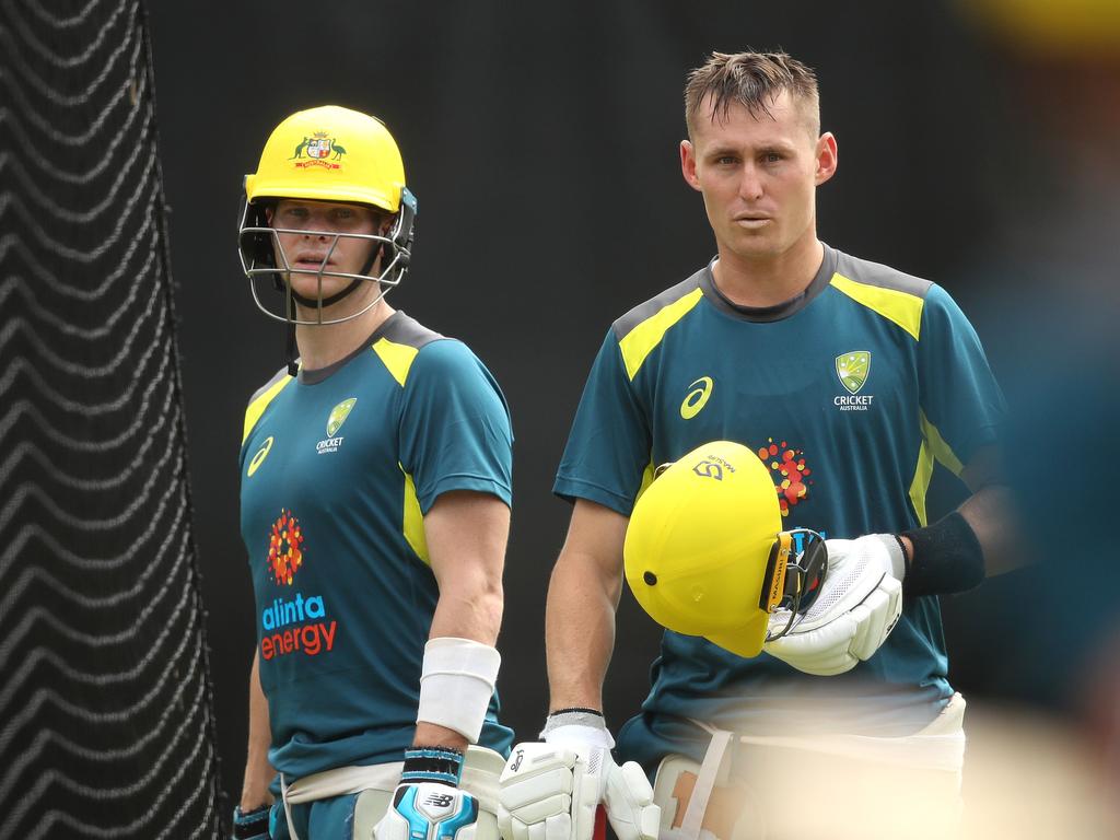 Are (L-R) Steve Smith and Marnus Labuschagne too similar to play in the same team? Picture: Phil Hillyard