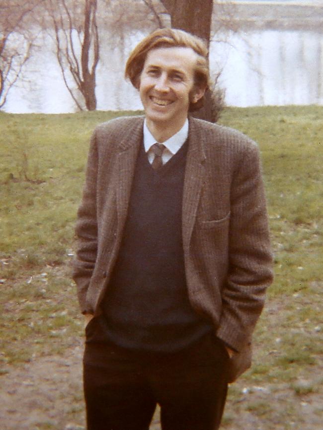 Michael Tate, early student days in England 1969. Picture: SUPPLIED