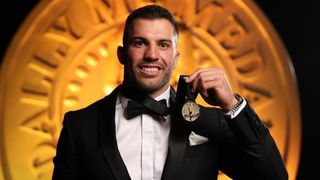 James Tedesco 2019 Dally M Award winner during the 2019 Dally M Awards at the Hordern Pavillion, Sydney. Picture: Brett Costello