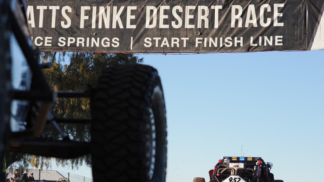 Action from Day 1 of the 2024 Finke Desert Race.