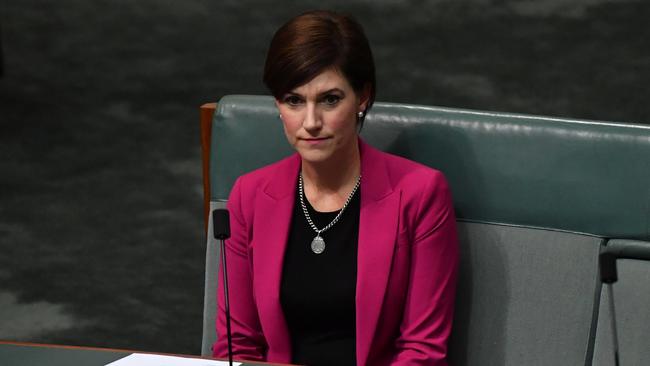 Outgoing South Australian Liberal MP Nicolle Flint said she was ‘chased, harassed and screamed at’ by GetUp, Labor and union supporters during the 2019 election campaign. Picture: Getty Images