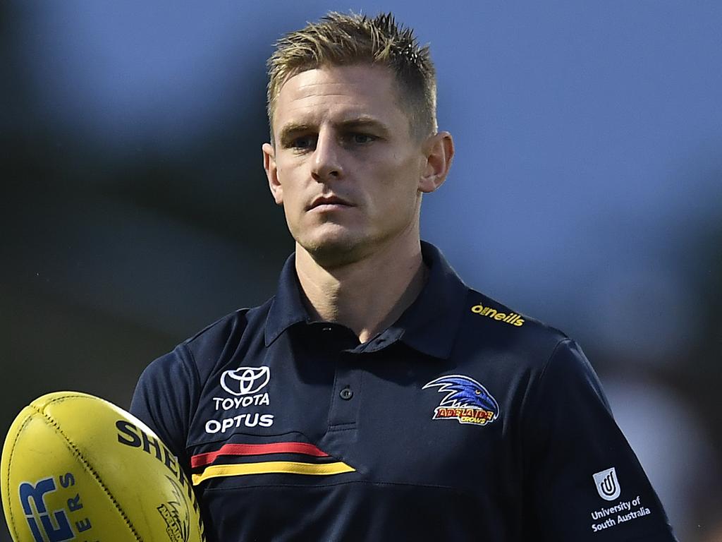 David Mackay is facing a lengthy suspension for his hit on Hunter Clark. Picture: Albert Perez/AFL Photos/via Getty Images