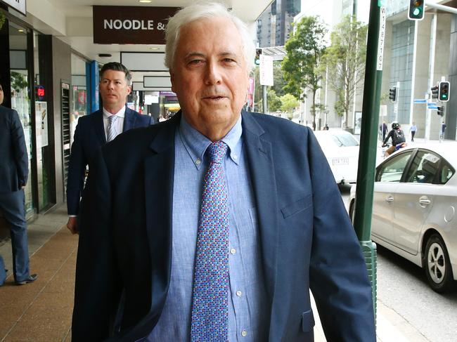 Clive Palmer at Brisbane Supreme Court defending his assets from being frozen by the government liquidator. Photographer: Liam Kidston