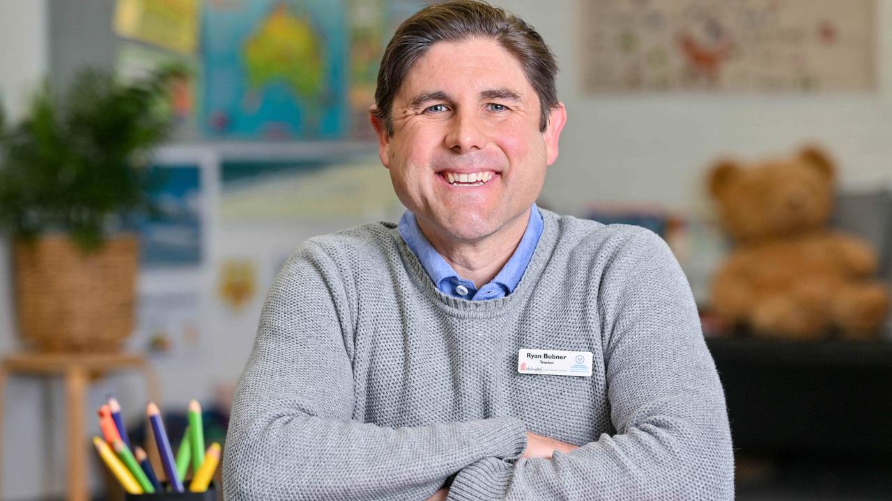 Hahndorf Primary School reception teacher Ryan Bubner hopes his students remember their time at school with him as a happy time full of discovery. Picture: Brenton Edwards