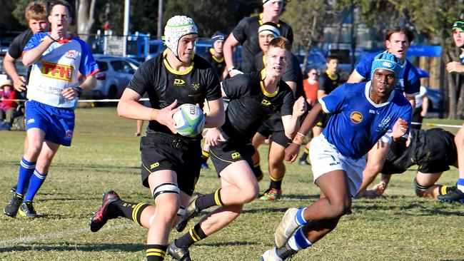 St Laurence player Tom O'Callaghan St Laurence's College crowned AIC champs. Saturday June 12, 2021. Picture, John Gass