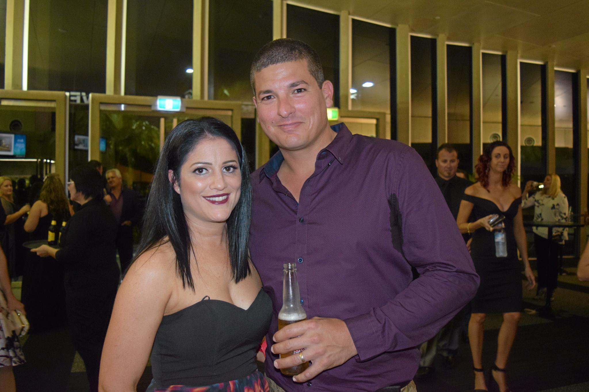 Nicole and Nathan Borg at the Master Builders Mackay and Whitsunday Housing and Construction Awards. Picture: Jarred Sferruzzi