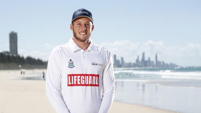 Gold Coast Lifeguard Jackson Maynard. PHOTO-AAP-TIM MARSDEN