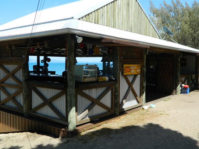 The island bar.