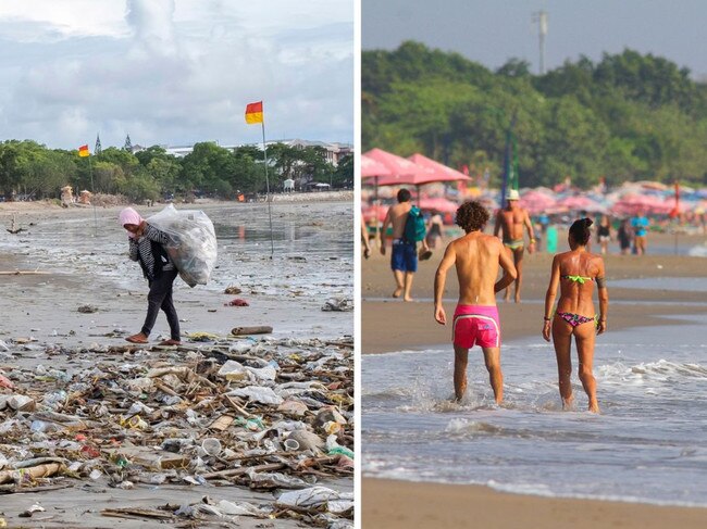 Bali is known for its pristine beaches, rich cultural heritage and stunning landscape - but these photos show a sad side to the beloved hotspot.