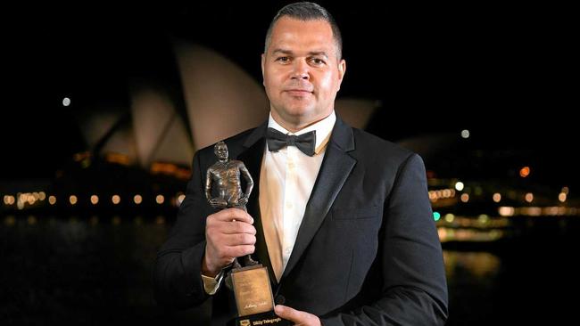 South Sydney Rabbitohs' coach and Rockhampton product Anthony Seibold won the Dally M Coach of the Year award in Sydney last night.