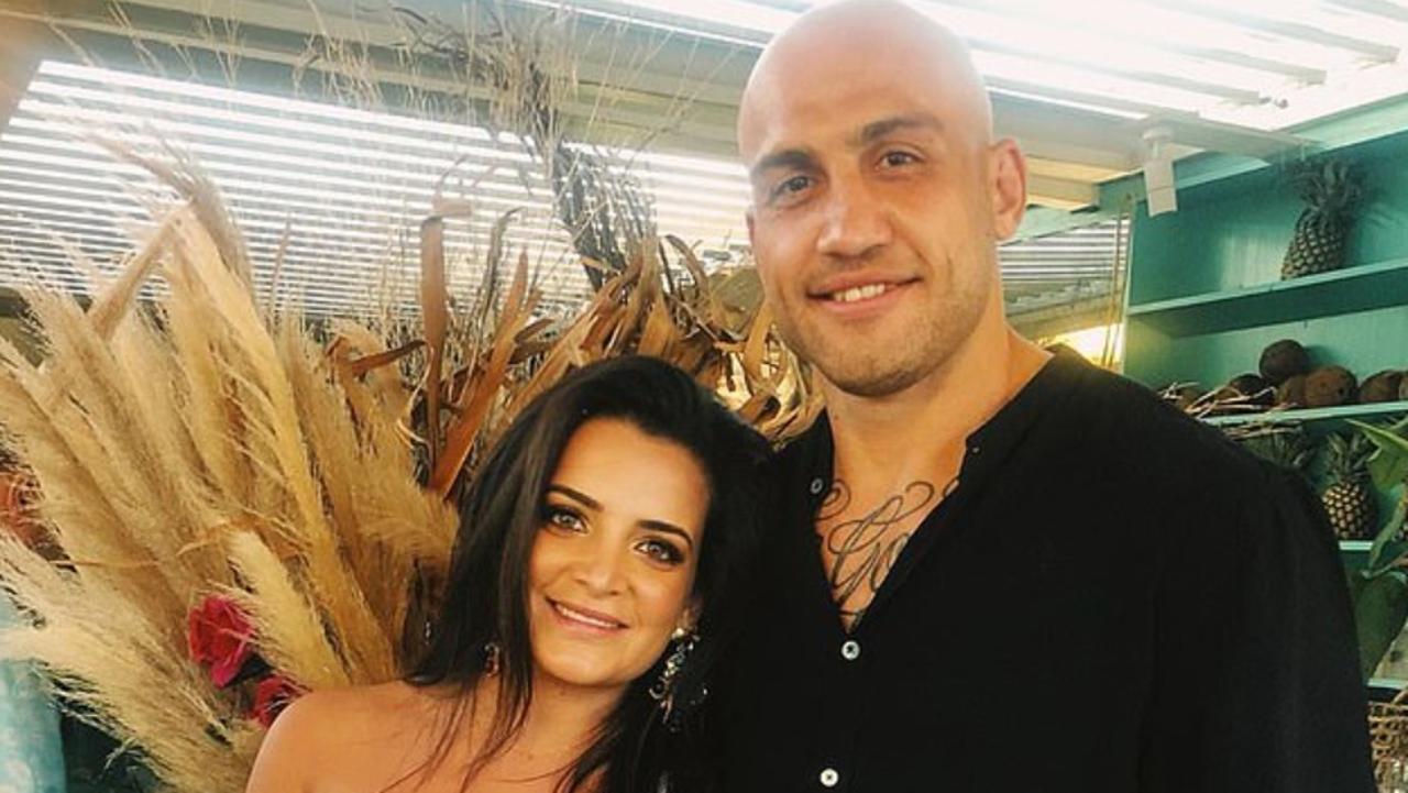 Supplied image of Blake Ferguson and partner Dominique Moraitis.