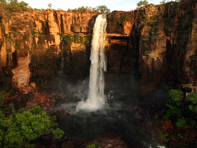 The Magella waterfalls in Kakadu National Park of NT.