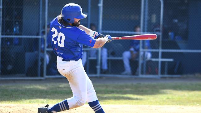Surfers Paradise’s Ryan Arena at the plate. Picture: John Gass