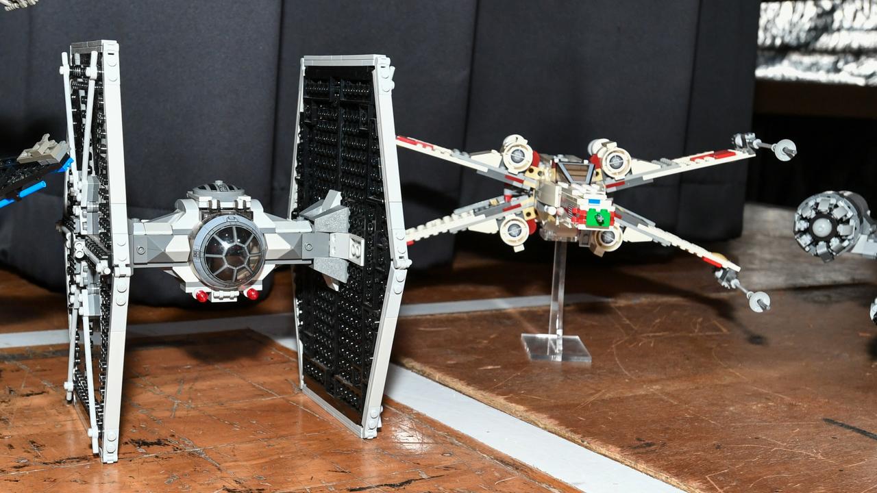 Master Lego builders with their Star Wars-themed exhibits at the Ballina Brick Event inside the Ballina RSL Club April 15-16, 2023.