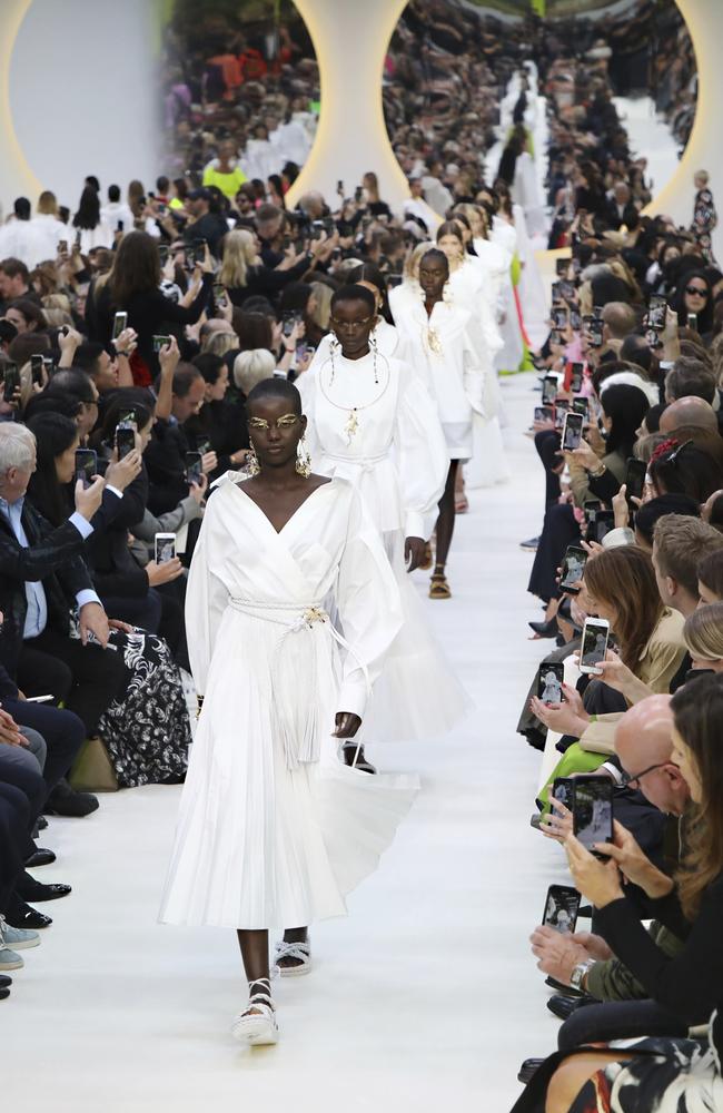 Valentino’s show drew a VVVIP crowd including Alexa Chung. Picture: AP