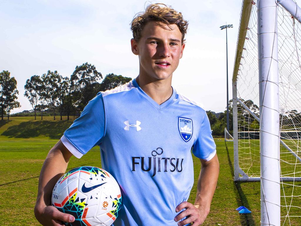 AAP/ Parramatta AdvertiserSydney FC player teenager Adrian Segicic, a young footballer playing for Croatia and Australia and also trialing with a Dutch team.