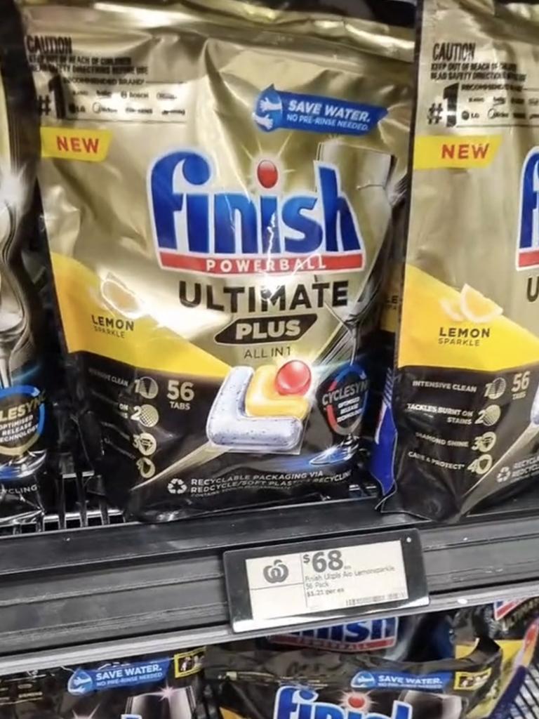 One woman spotted popular brands were selling packets for around $70. Picture: TikTok/princesspepper76