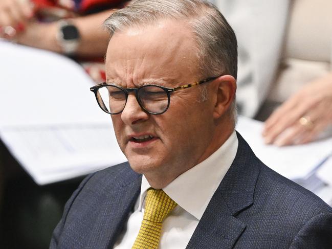 CANBERRA, AUSTRALIA, NewsWire Photos. SEPTEMBER 5, 2023: The Prime Minister, Anthony Albanese during Question Time at Parliament House in Canberra. Picture: NCA NewsWire / Martin Ollman