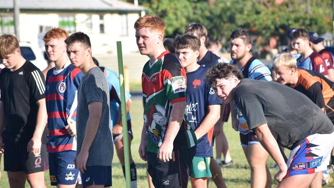 CQ Capras under-16, under-18, under-21 and senior men training at Kettle Park, Rockhampton, on December 3, 2022.