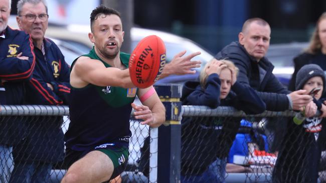 Jesse Travaglini provided plenty of drive off half back in the final quarter for St Mary’s. Picture: Mark Wilson