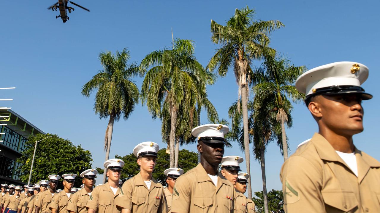 US Marines are expected to parade in the Darwin City Anzac Day march.
