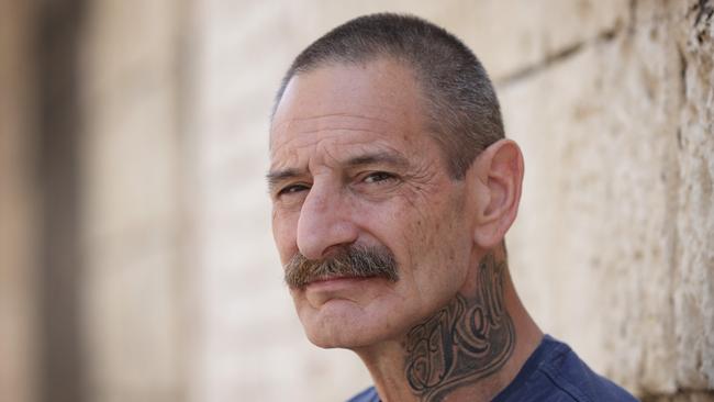 The Real Romper Stomper – Andrew Kirby – returns to Pentridge Prison for the first time since its closure in 1997. Picture: David Caird