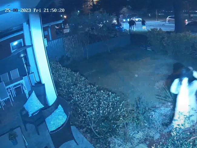 CCTV footage from a home on The Grand Parade shows the moment residents run to the scene of the crash.