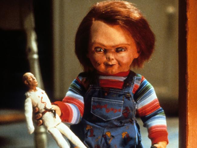 Chucky in a scene from the film Child’s Play in 1988. Picture: United Artists/Getty Images