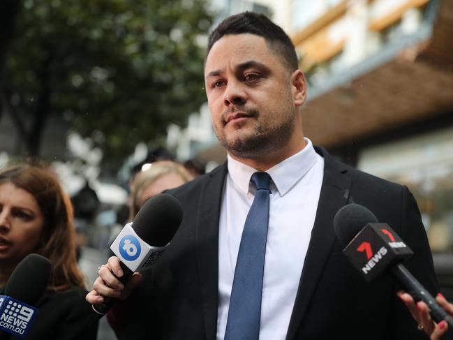 Jarryd Hayne after he was found guilty of sex assault. Picture: NCA Newswire