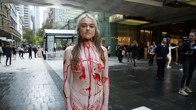 Tash Peterson has likened eating meat to the holocaust. Picture: NewsWire / David Swift