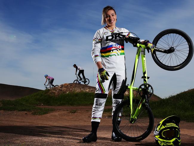 Caroline Buchanan at Homebush in Sydney. Photo: Brett Costello.