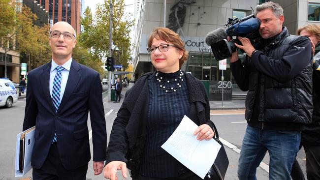 16/5/18  Former Liberal frontbencher Sophie Mirabella leaves the Melbourne county court after the hearing for damges in the defamation lawsuit. Aaron Francis/The Australian