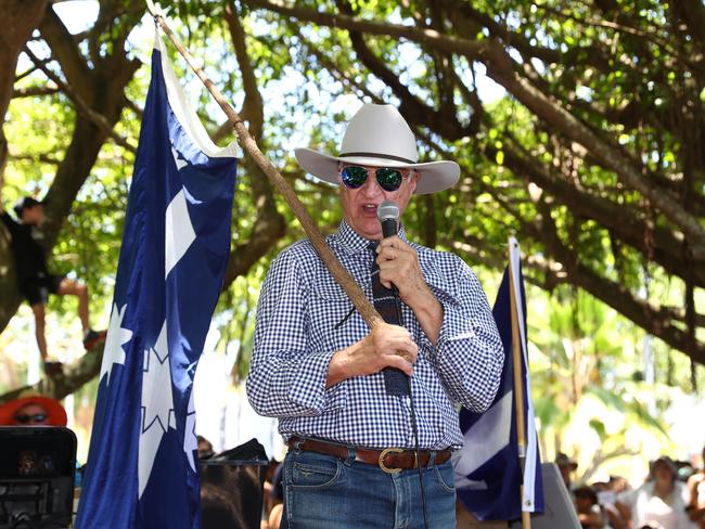 Member for Kennedy Bob Katter’s claims on vaccine harms are dubious. Picture: Brendan Radke