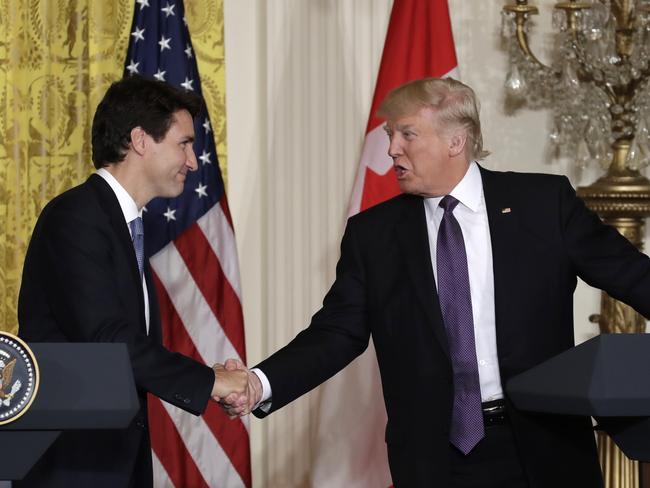 Donald Trump Meets Canadian Prime Minister Justin Trudeau | News.com.au ...