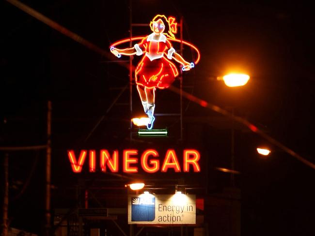 The skipping girl illuminated.