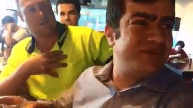 Sam Dastyari was racially abused at a Melbourne pub by a group calling themselves Patriot Blue. Picture: Facebook