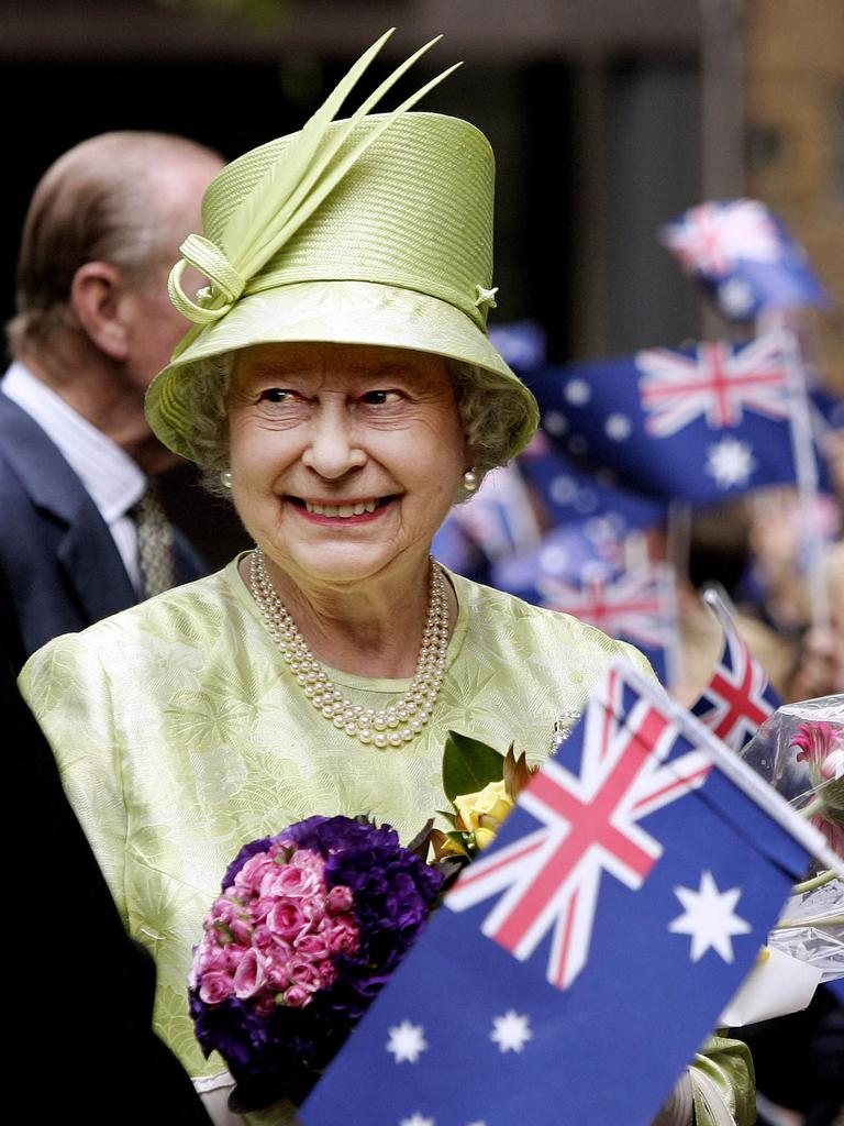 The Queen was all smiles when she returned to the Sydney icon the following year.