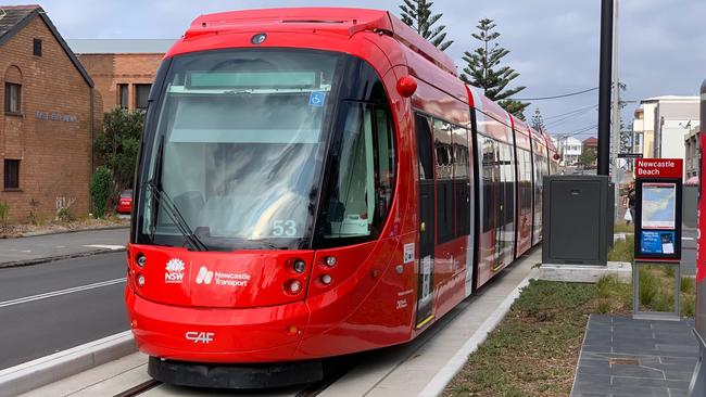 A tram after the construction of the light rail project. Picture: Supplied